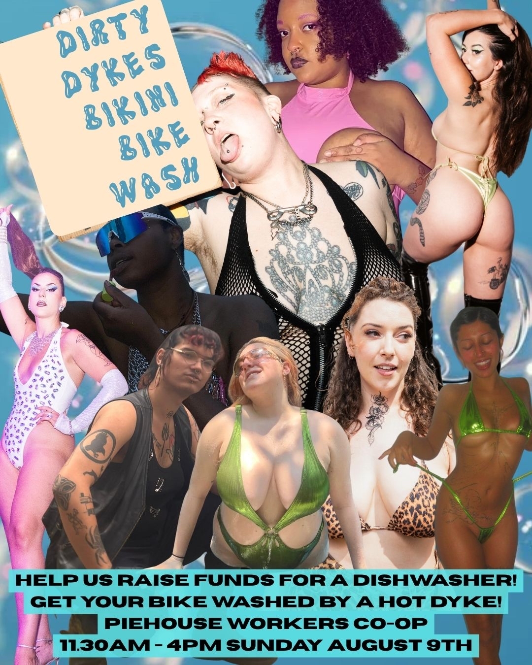 Dirty Dykes Bikini Bike Wash!